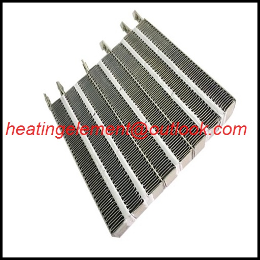 Electric corrugated PTC heater for household appliances