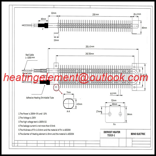 Air heater element