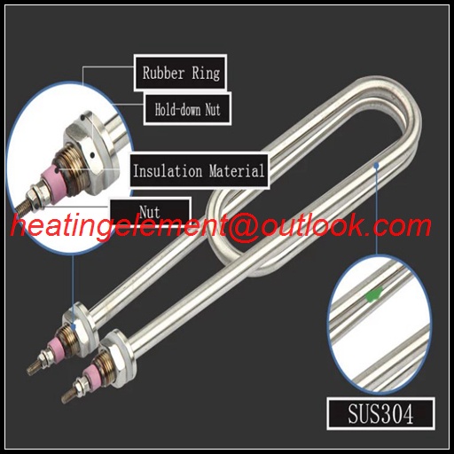 Immersion heating tube