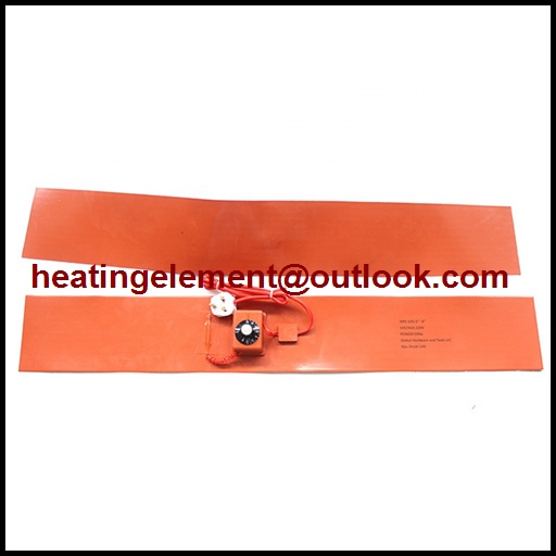 Silicone rubber pad heating element