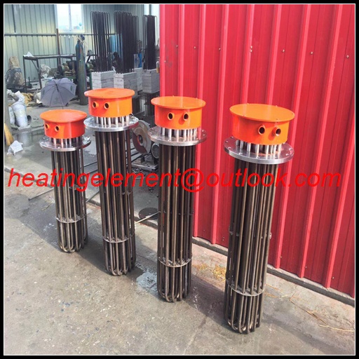 Industrial explosion proof flange immersion electric heater