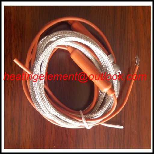 Metal filament braided heating cable