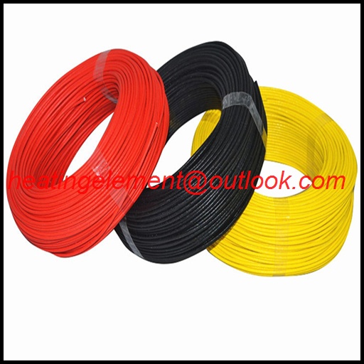 High temperature and wear resistant glass fiber braided heating wire