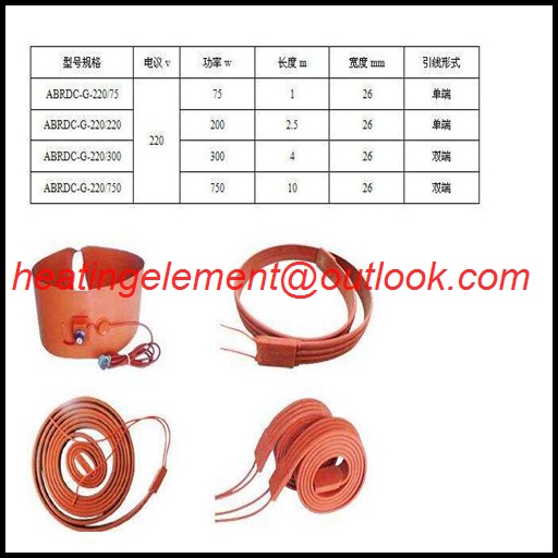 Flexible Silicon Rubber Drain Pipe Heaters