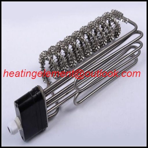 Finned tubular heater