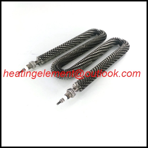 Electric air condition finned tubular heater