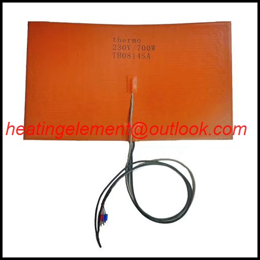 Flexible customized battery powered silicone heating pad silicone rubber heater