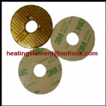 Round Polyimide Flexible Kapton Film Heater Pad with 3m Adhesive Backing